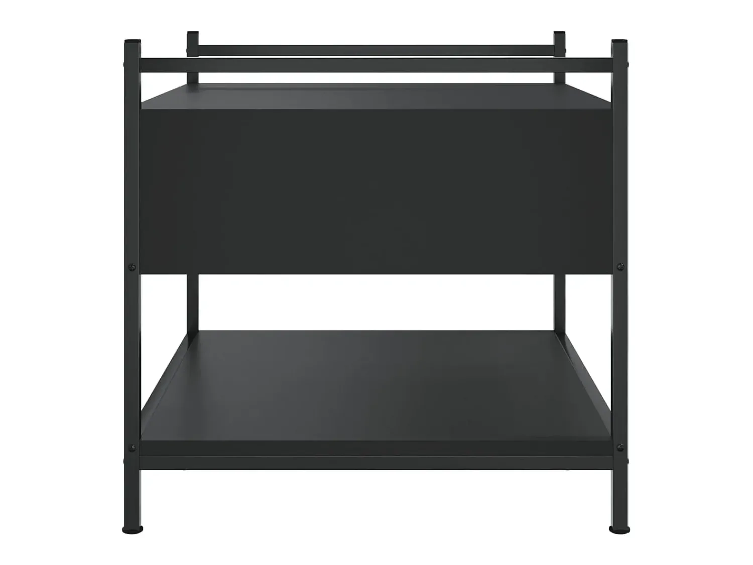 Mesa De Centro| Mesa de centro | Mesa de apoio 50x50x50 derivados de madeira Preto