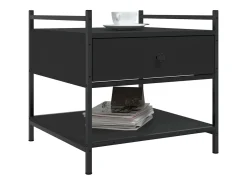 Mesa De Centro| Mesa de centro | Mesa de apoio 50x50x50 derivados de madeira Preto