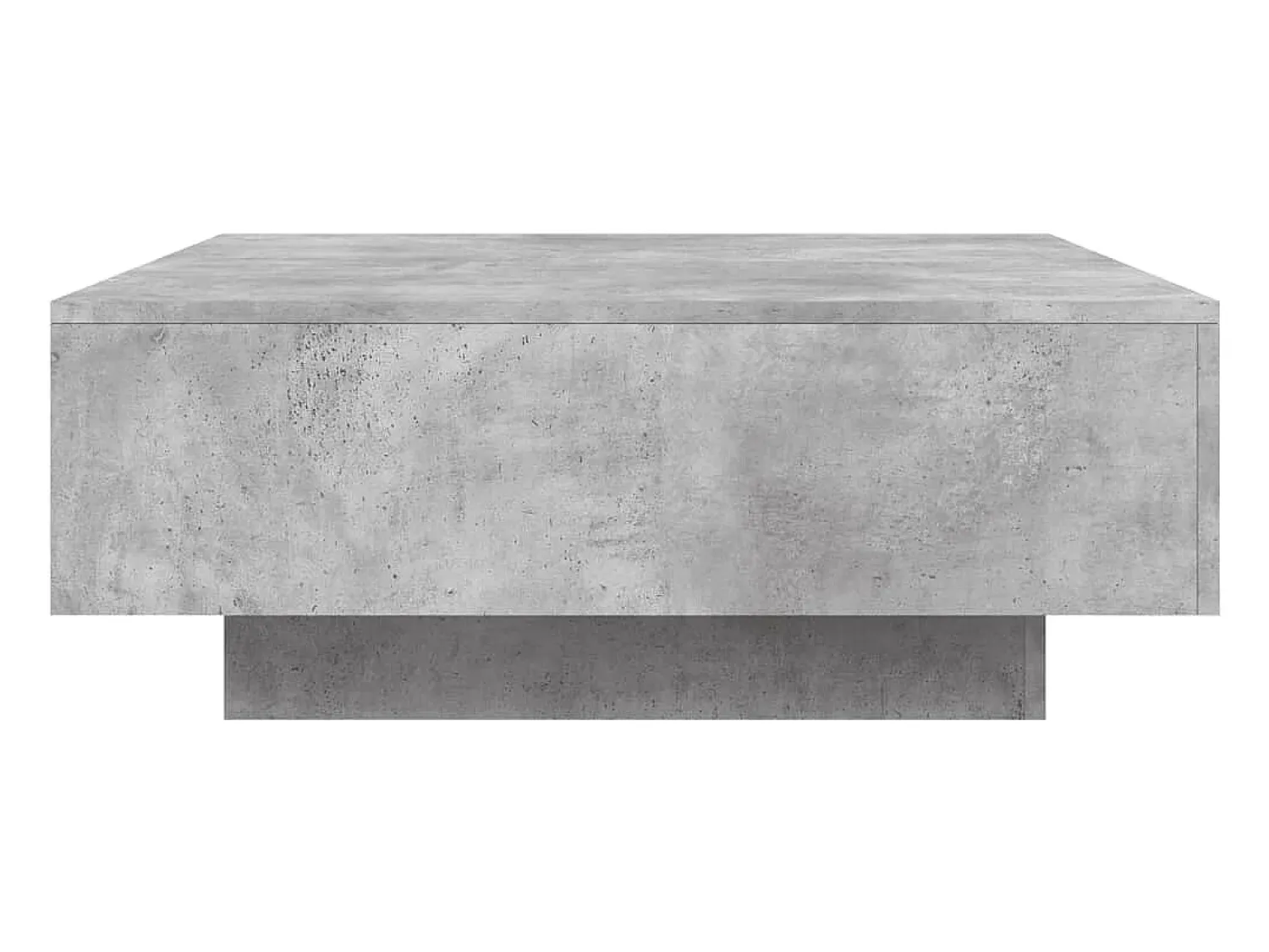 Mesa De Centro* Mesa de centro | Mesa de apoio 80x80x31 cm contraplacado cimento Cinzento