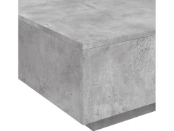 Mesa De Centro* Mesa de centro | Mesa de apoio 80x80x31 cm contraplacado cimento Cinzento