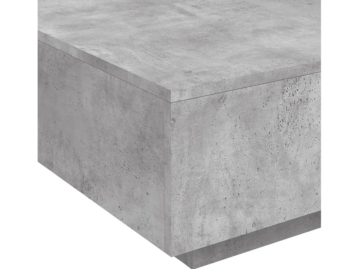 Mesa De Centro* Mesa de centro | Mesa de apoio 80x80x31 cm contraplacado cimento Cinzento