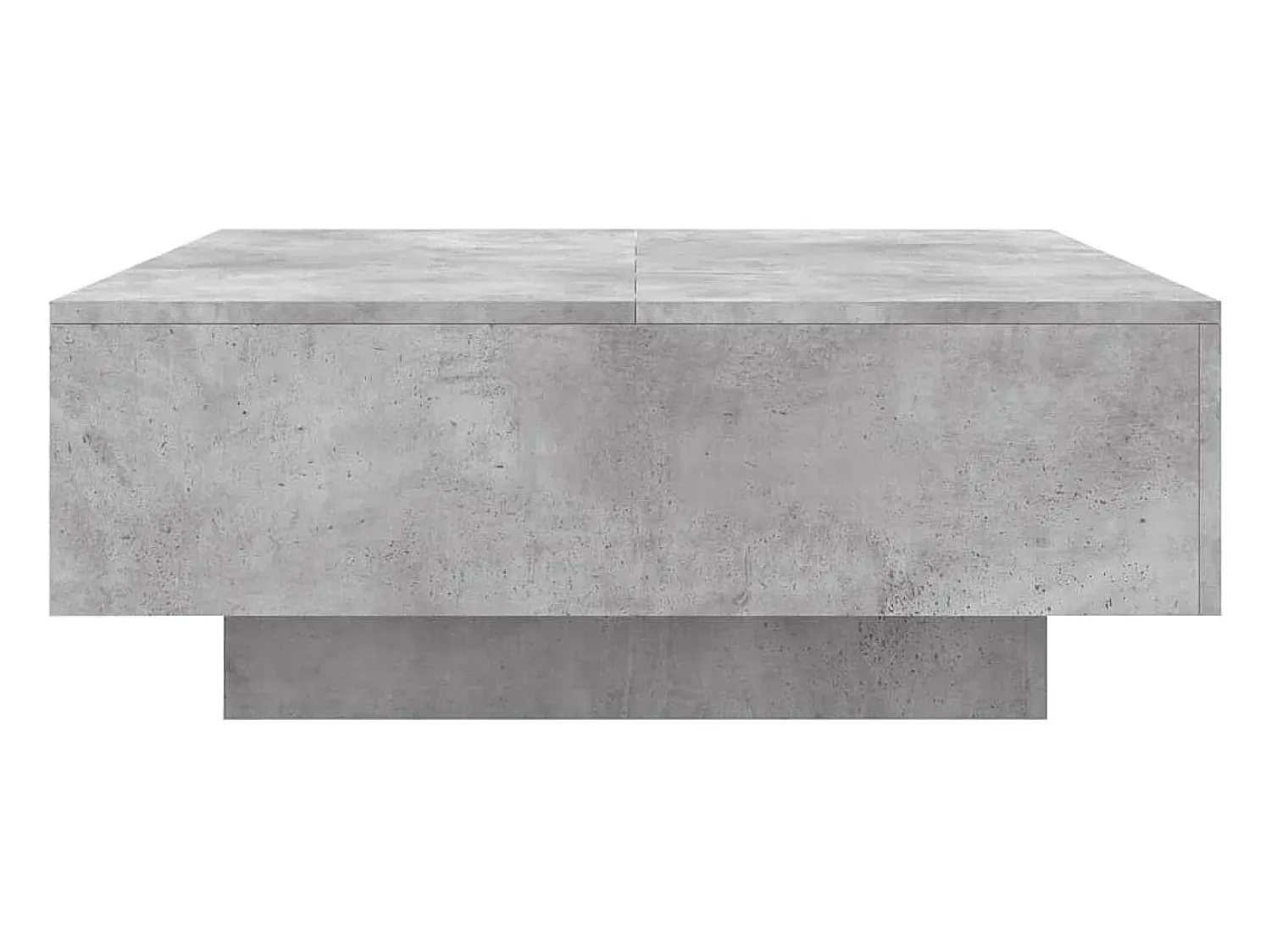 Mesa De Centro* Mesa de centro | Mesa de apoio 80x80x31 cm contraplacado cimento Cinzento