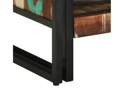 Mesa De Centro* Mesa de centro | Mesa de apoio 70x50x38 cm madeira maciça recuperada Multicor