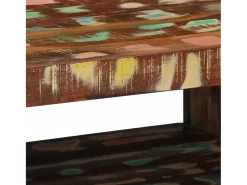 Mesa De Centro* Mesa de centro | Mesa de apoio 70x50x38 cm madeira maciça recuperada Multicor