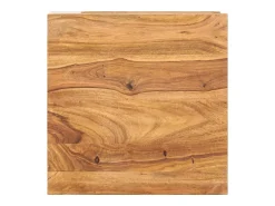 Mesa De Centro| Mesa de centro | Mesa de apoio | Mesa de café 45x45x40 cm madeira de acácia maciça Castanho