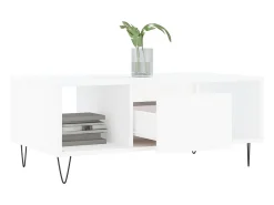 Mesa De Centro* Mesa de centro | Mesa de apoio 90x50x36.5 cm derivados de madeira Branco