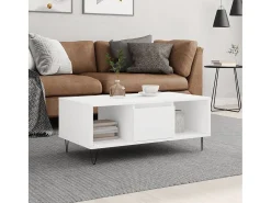 Mesa De Centro* Mesa de centro | Mesa de apoio 90x50x36.5 cm derivados de madeira Branco