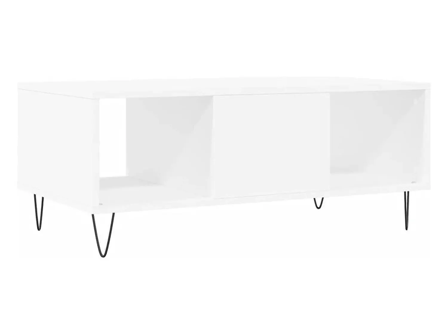 Mesa De Centro* Mesa de centro | Mesa de apoio 90x50x36.5 cm derivados de madeira Branco