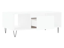Mesa De Centro* Mesa de centro | Mesa de apoio 90x50x36.5 cm derivados de madeira Branco