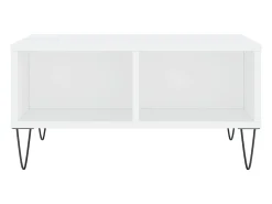 Online Mesa de centro | Mesa de apoio 60x60x30 cm derivados de madeira Branco