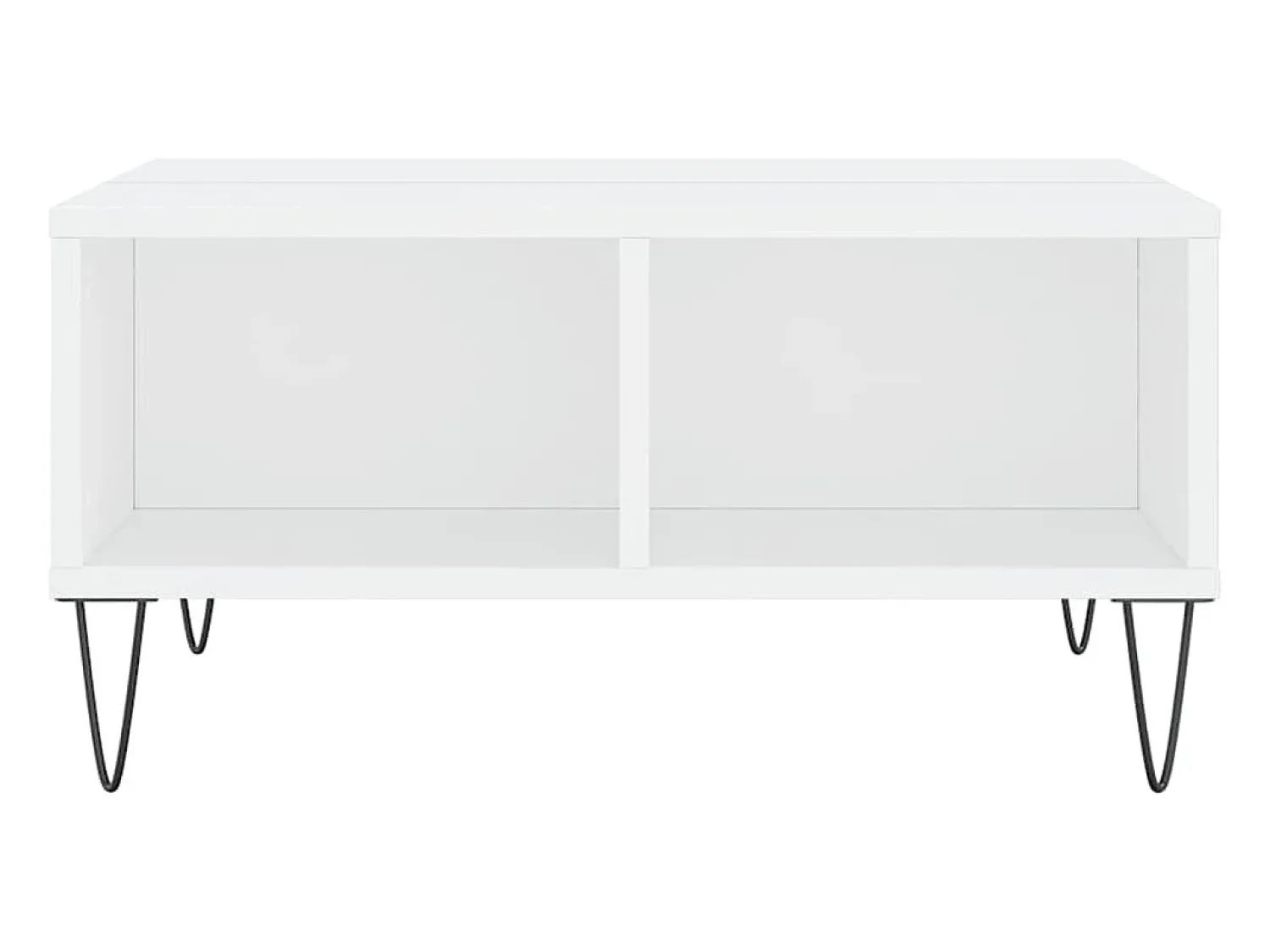 Online Mesa de centro | Mesa de apoio 60x60x30 cm derivados de madeira Branco