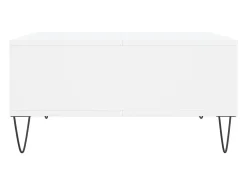 Online Mesa de centro | Mesa de apoio 60x60x30 cm derivados de madeira Branco
