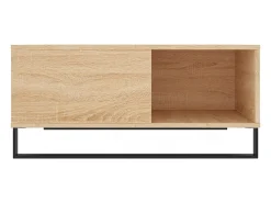 Mesa De Centro| Mesa de centro | Mesa de apoio 80x80x36.5 cm derivados madeira carvalho sonoma Castanho