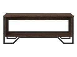 Mesa De Centro| Mesa de centro | Mesa de apoio 100x51x40 cm derivados madeira carvalho Castanho