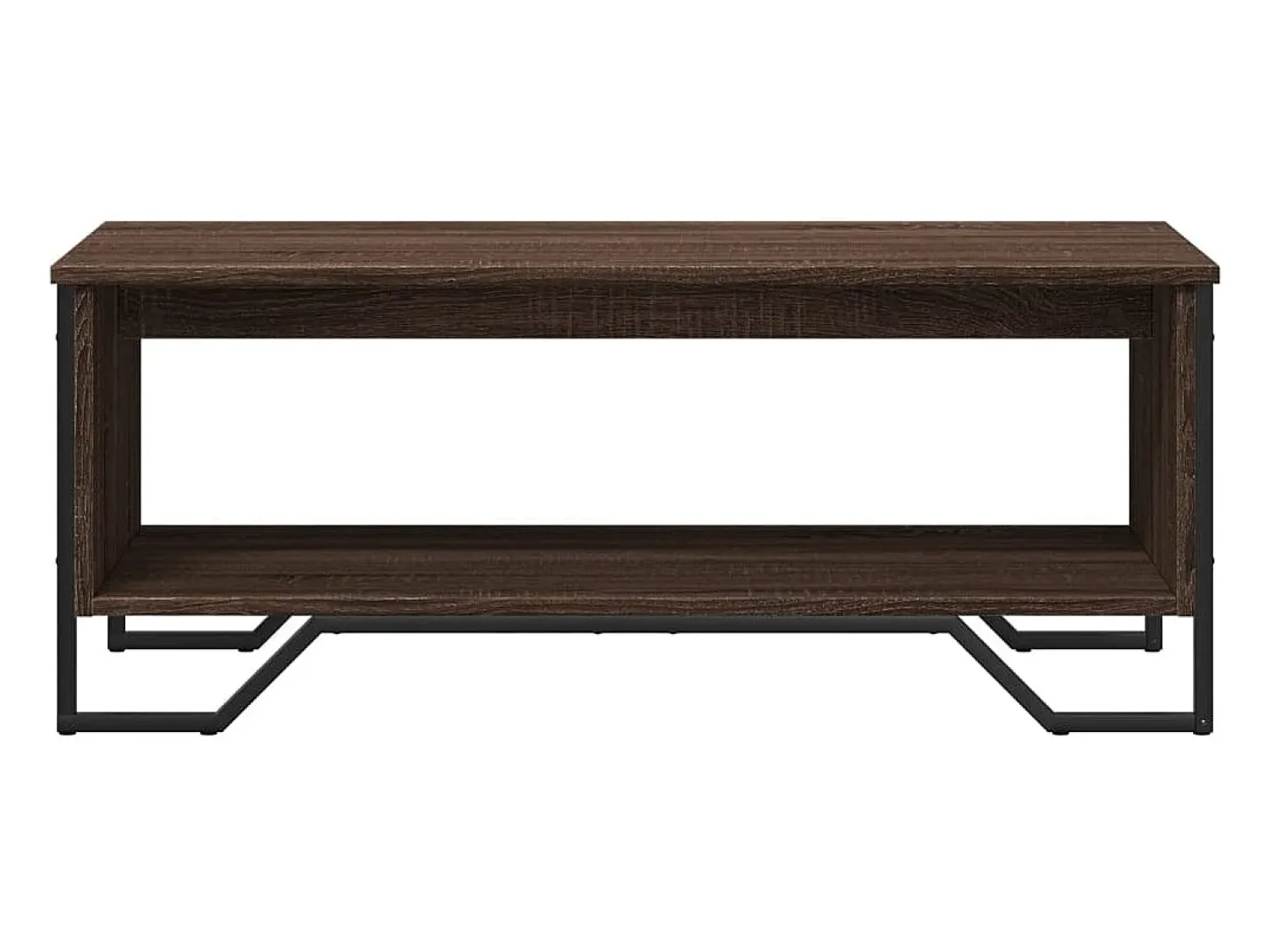 Mesa De Centro| Mesa de centro | Mesa de apoio 100x51x40 cm derivados madeira carvalho Castanho