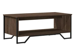 Mesa De Centro| Mesa de centro | Mesa de apoio 100x51x40 cm derivados madeira carvalho Castanho