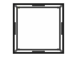 Discount Mesa de centro | Mesa de apoio 60x60x35 cm vidro temperado Preto