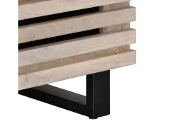 Mesa De Centro* Mesa de centro | Mesa de apoio | Mesa de café 80x55x40 cm madeira de mangueira maciça Castanho