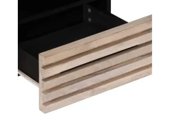 Mesa De Centro* Mesa de centro | Mesa de apoio | Mesa de café 80x55x40 cm madeira de mangueira maciça Castanho