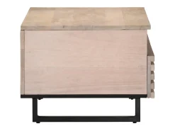 Mesa De Centro* Mesa de centro | Mesa de apoio | Mesa de café 80x55x40 cm madeira de mangueira maciça Castanho