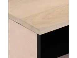 Mesa De Centro* Mesa de centro | Mesa de apoio | Mesa de café 80x55x40 cm madeira de mangueira maciça Castanho