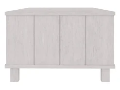 Mesa De Centro* Mesa de centro | Mesa de apoio HAMAR 100x55x35 cm pinho maciço Branco