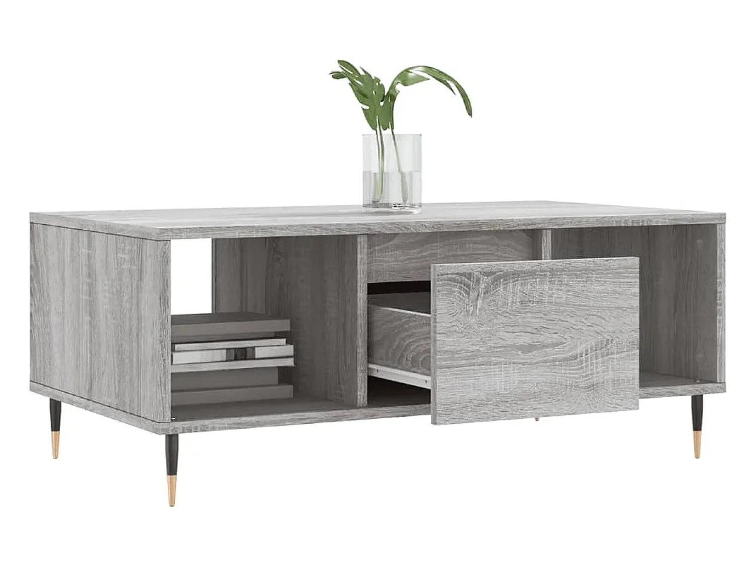 Mesa de centro | Mesa de apoio 90x50x36.5 cm derivados madeira sonoma^ Mesa De Centro