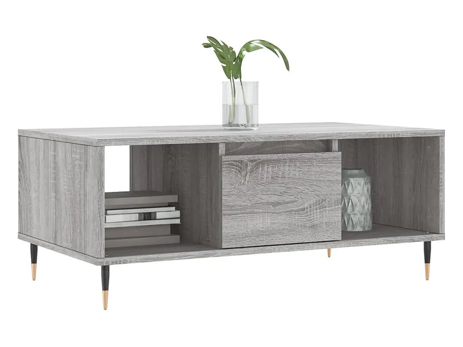 Mesa de centro | Mesa de apoio 90x50x36.5 cm derivados madeira sonoma^ Mesa De Centro