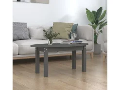 Online Mesa de centro | Mesa de apoio 80x40x35 cm madeira de pinho maciça Cinzento