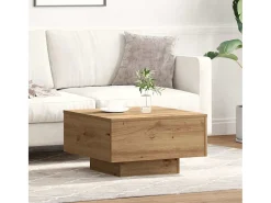 Clearance Mesa de centro | Mesa de apoio | Mesa de café carvalho artisiano 55x55x31 cm Castanho