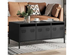 Mesa de centro | Mesa de apoio 101.5x50x43.5 cm aço laminado a frio^ Mesa De Centro