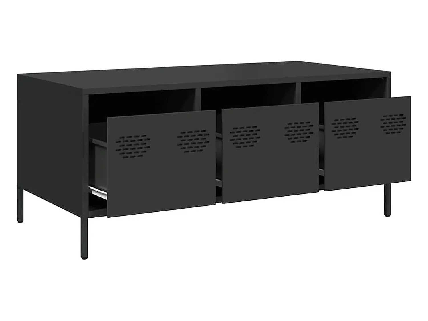 Mesa de centro | Mesa de apoio 101.5x50x43.5 cm aço laminado a frio^ Mesa De Centro