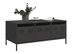 Mesa de centro | Mesa de apoio 101.5x50x43.5 cm aço laminado a frio^ Mesa De Centro
