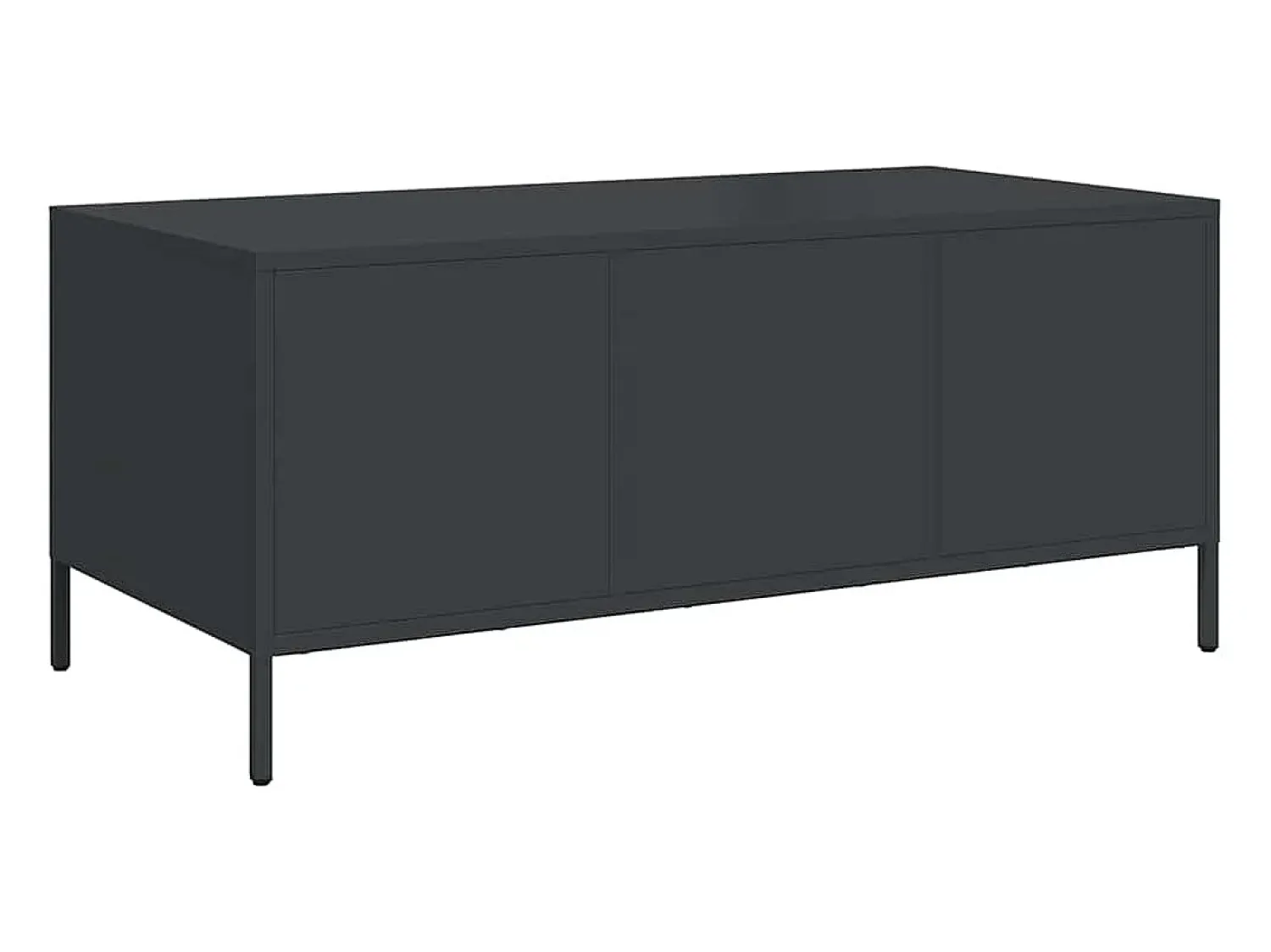 Mesa de centro | Mesa de apoio 101.5x50x43.5 cm aço laminado a frio^ Mesa De Centro