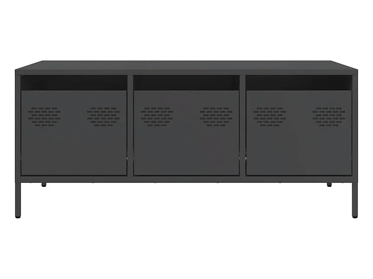 Mesa de centro | Mesa de apoio 101.5x50x43.5 cm aço laminado a frio^ Mesa De Centro