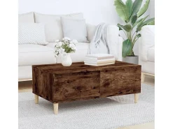 Discount Mesa de centro | Mesa de apoio 90x50x36.5 cm derivados madeira carvalho fumado Castanho