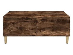 Discount Mesa de centro | Mesa de apoio 90x50x36.5 cm derivados madeira carvalho fumado Castanho