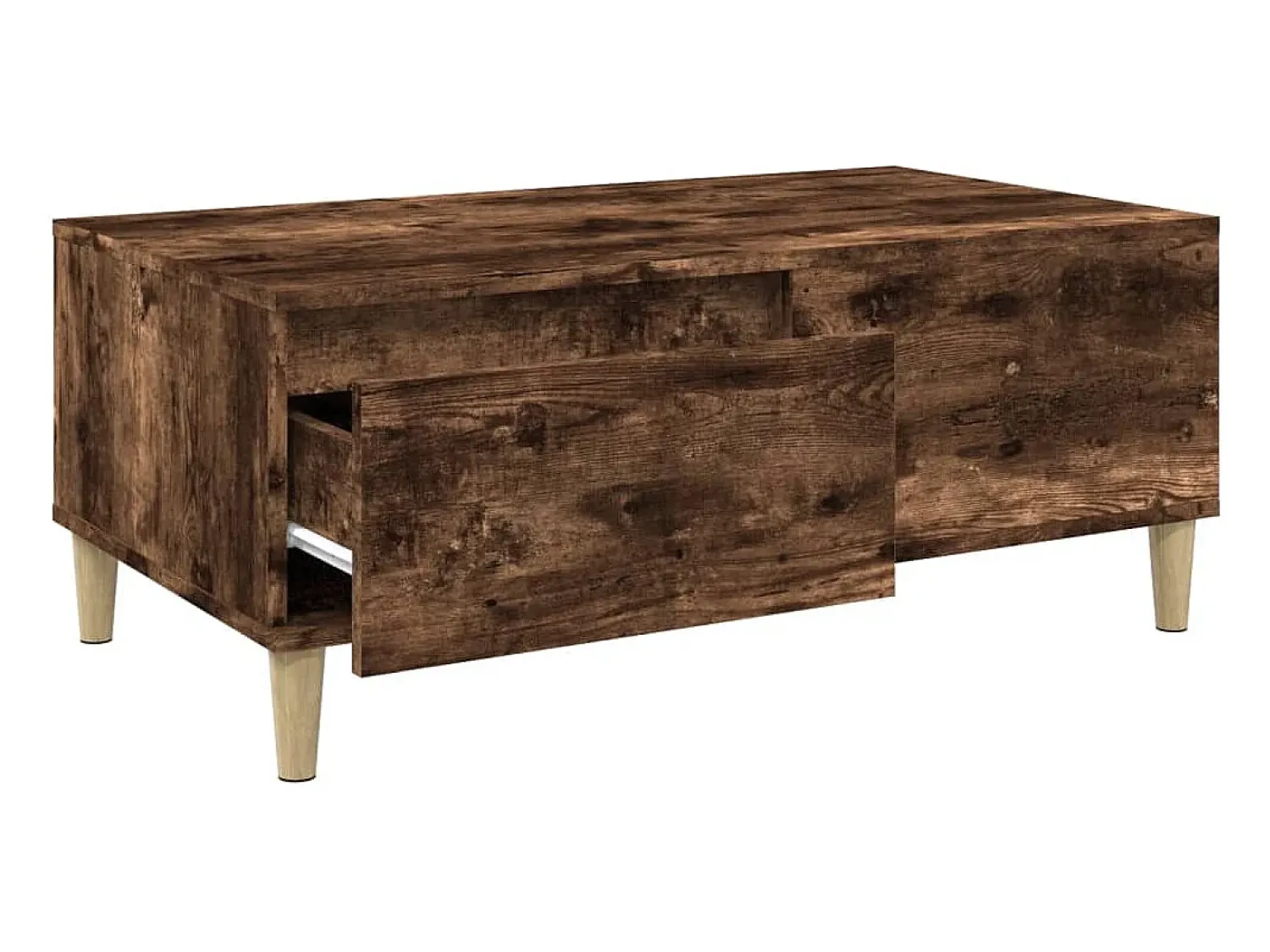 Discount Mesa de centro | Mesa de apoio 90x50x36.5 cm derivados madeira carvalho fumado Castanho