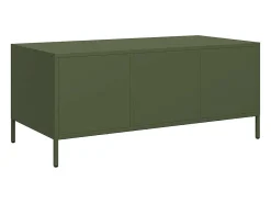 Mesa De Centro* Mesa de centro | Mesa de apoio 101.5x50x43.5 cm aço laminado a frio -azeitona Verde