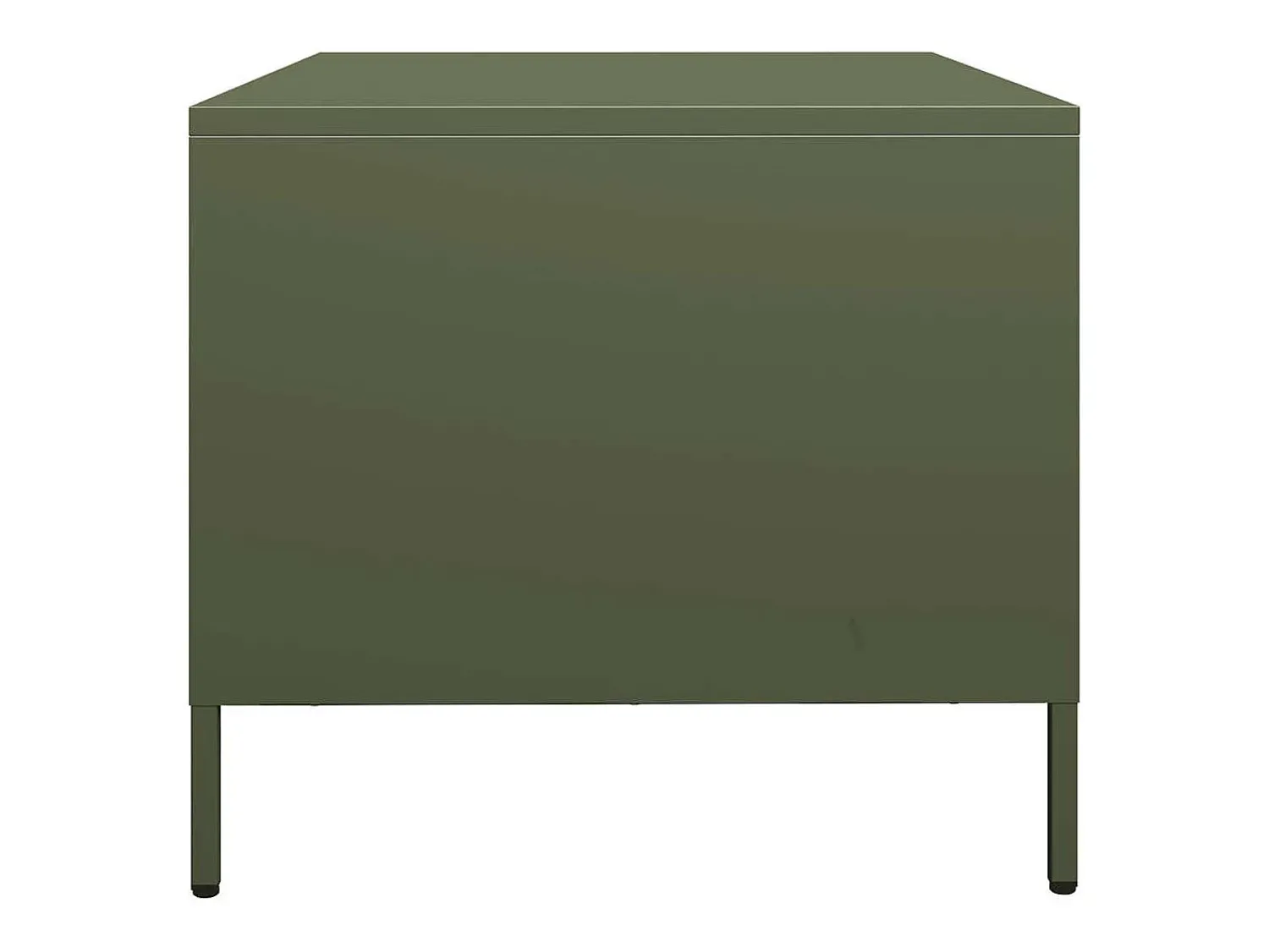 Mesa De Centro* Mesa de centro | Mesa de apoio 101.5x50x43.5 cm aço laminado a frio -azeitona Verde