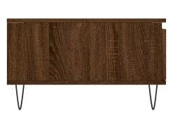 Mesa De Centro* Mesa de centro | Mesa de apoio 90x60x35 cm derivados madeira carvalho Castanho