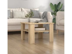 Mesa De Centro* Mesa de centro | Mesa de apoio derivados de madeira carvalho sonoma Castanho