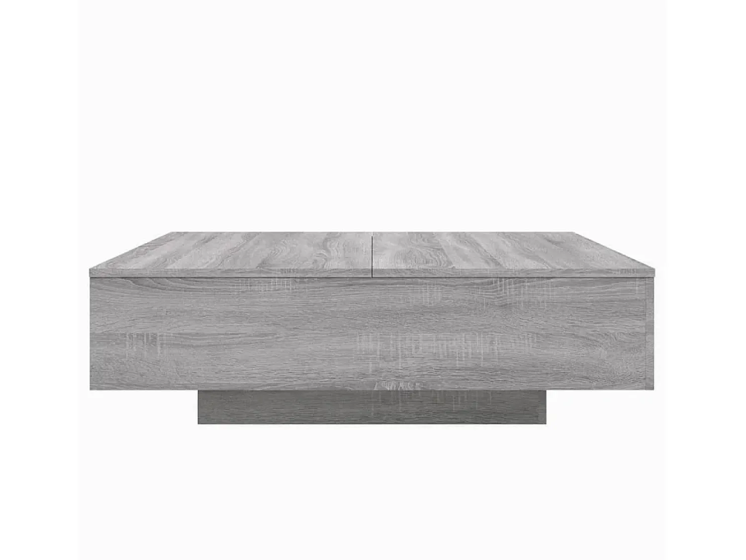 Online Mesa de centro | Mesa de apoio com luzes LED 100x100x31 cm sonoma Cinzento