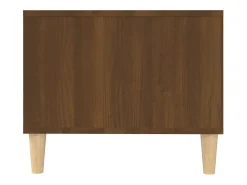 Mesa de centro | Mesa de apoio 102x50x40 cm derivados madeira carvalho Castanho