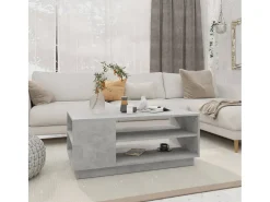 Mesa De Centro* Mesa de centro | Mesa de apoio 102x55x43 cm aglomerado cimento Cinzento