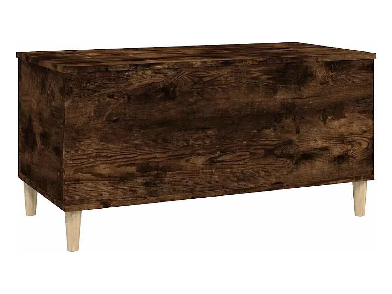 Mesa de centro | Mesa de apoio 90x44.5x45 cm derivados madeira carvalho fumado^ Mesa De Centro