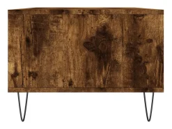 Mesa de centro | Mesa de apoio 90x50x36.5 cm derivados madeira carvalho fumado^ Mesa De Centro