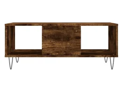 Mesa de centro | Mesa de apoio 90x50x36.5 cm derivados madeira carvalho fumado^ Mesa De Centro