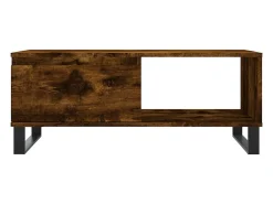 Mesa de centro | Mesa de apoio 90x50x36.5 cm derivados madeira carvalho fumado^ Mesa De Centro