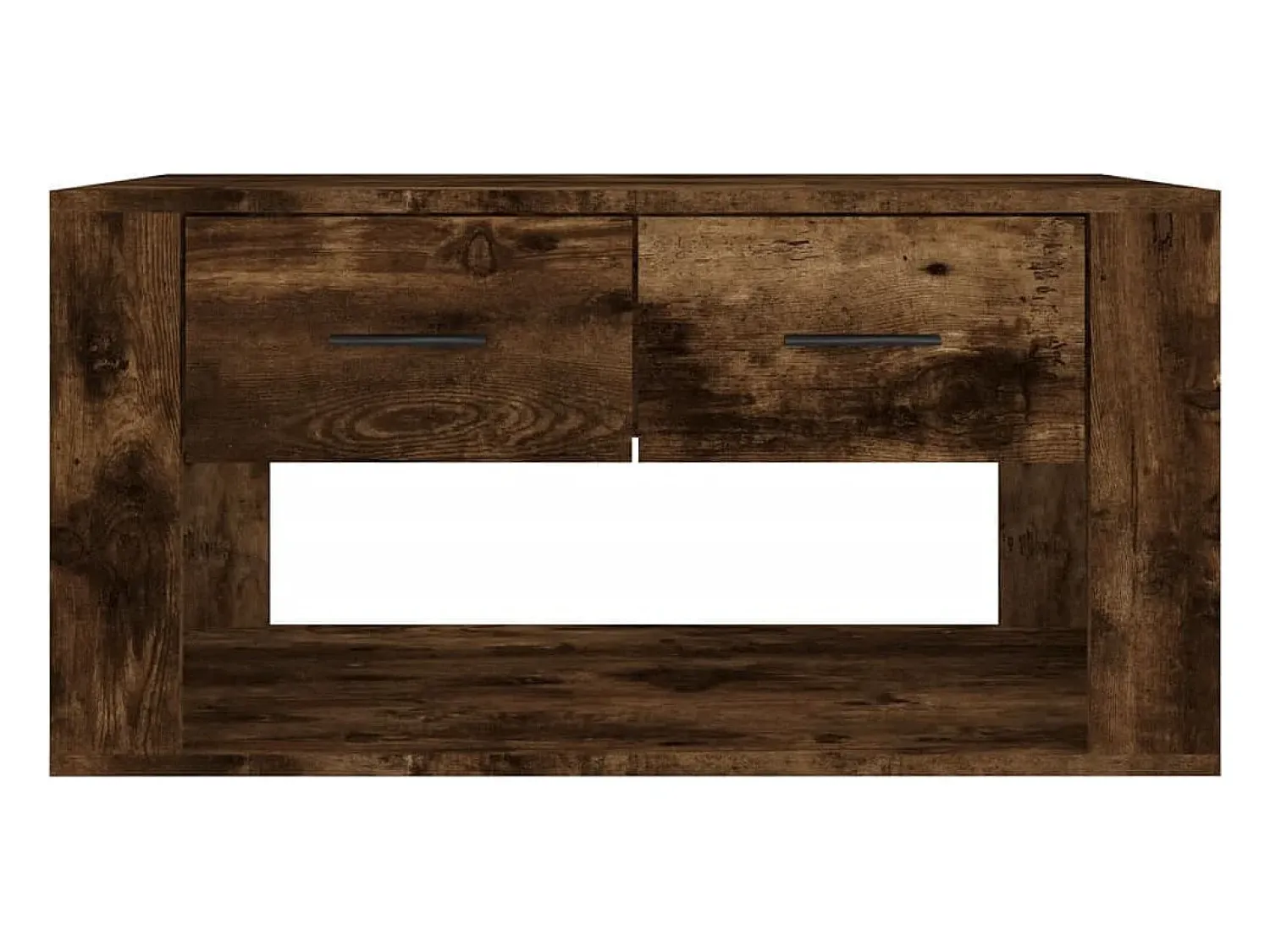 Mesa De Centro* Mesa de centro | Mesa de apoio 80x50x40 cm derivados de madeira carvalho fumado Castanho